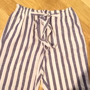 Beach lunch lounge striped summer pants
